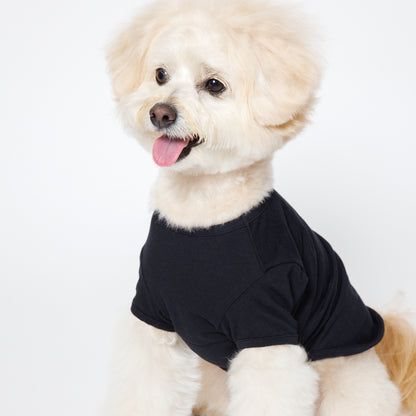 PET HALF SLEEVE T BLACK