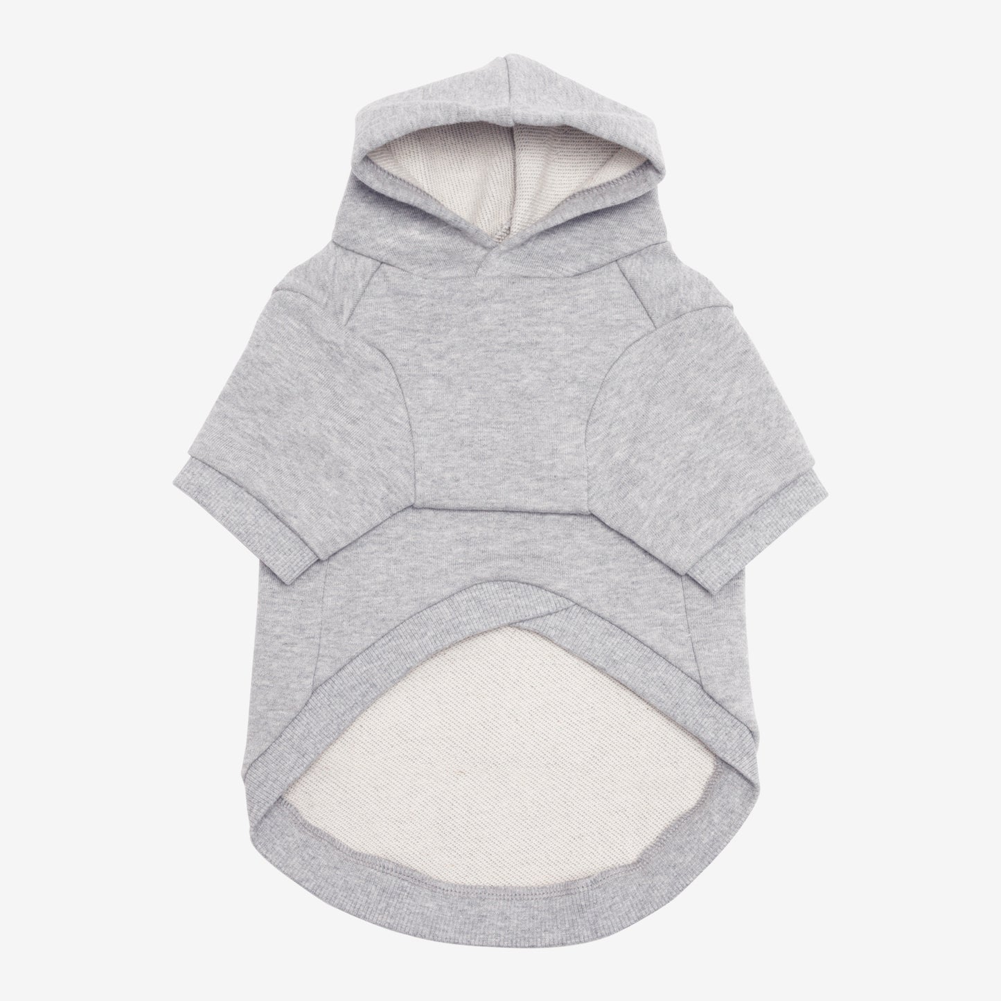 PET HALF SLEEVE FRENCH TERRY PARKA HEATHER GRAY