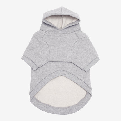 PET HALF SLEEVE FRENCH TERRY PARKA HEATHER GRAY