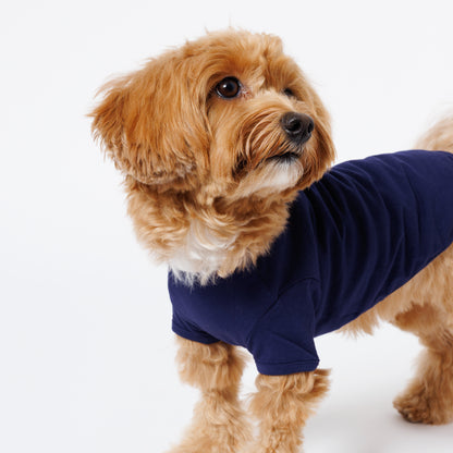 PET HALF SLEEVE T NAVY