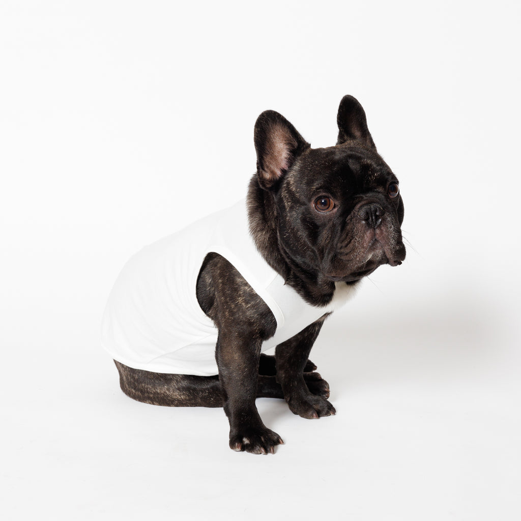 PET NO SLEEVE T WHITE