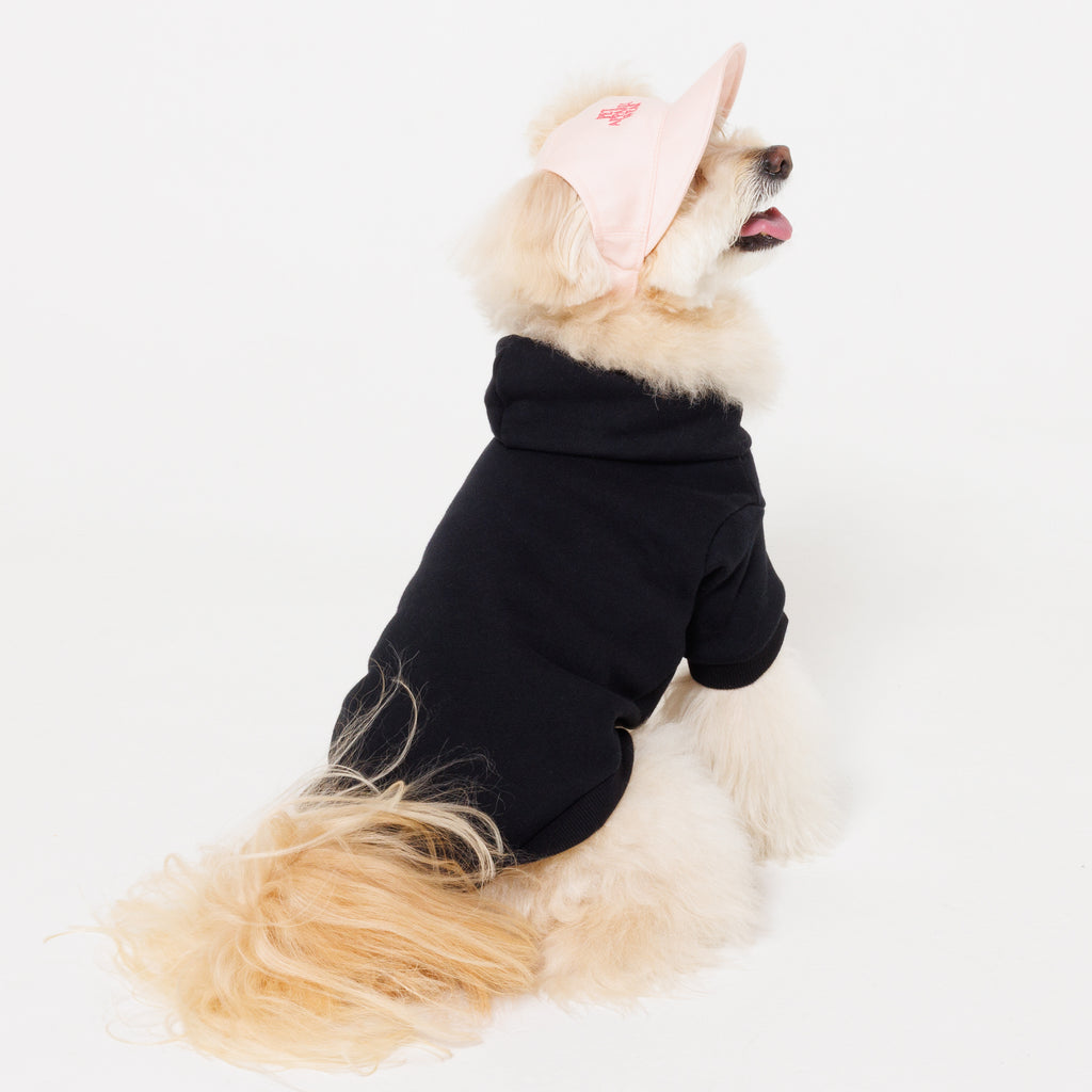 【NEW】PET HALF SLEEVE FRENCH TERRY PARKA HEATHER BLACK