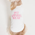 PET APPAREL WEAR LOGO A PRINT PET HALF SLEEVE T
