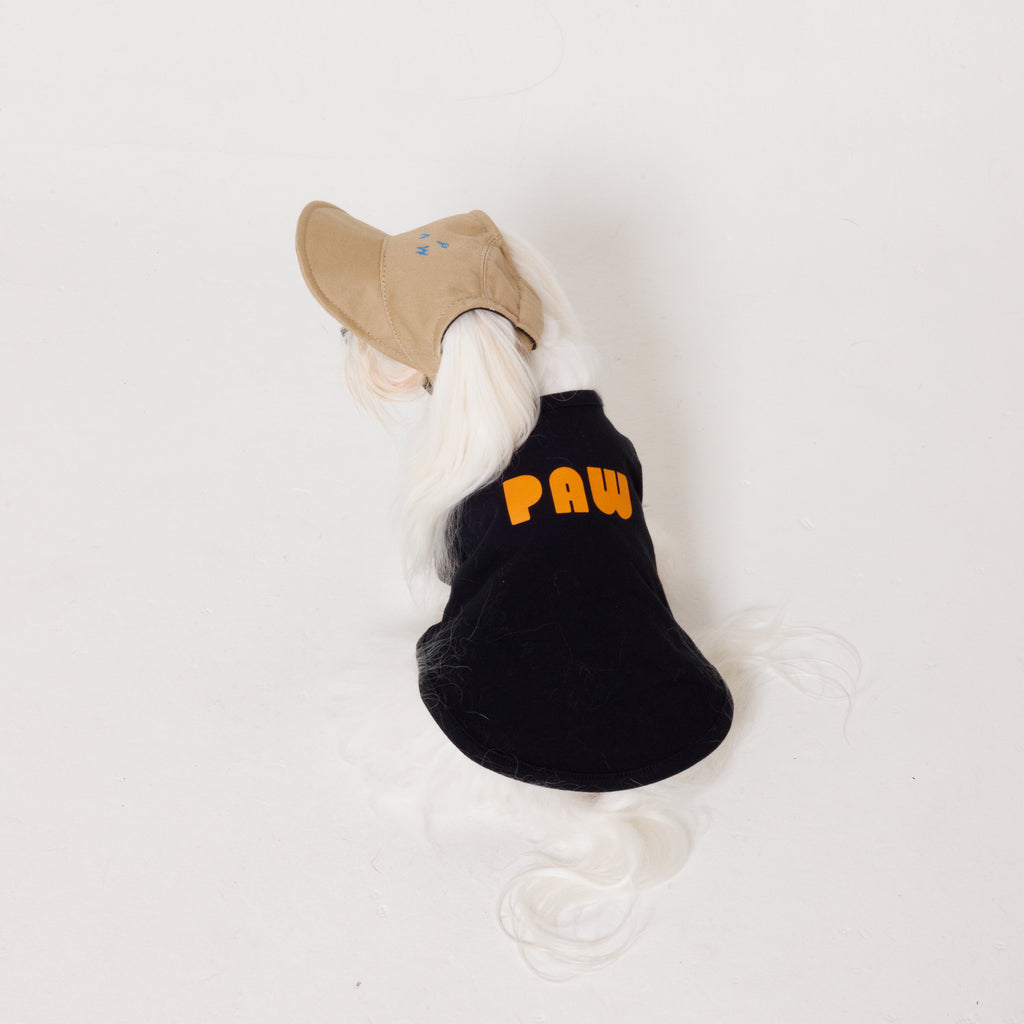 PAW  LOGO  PRINT PET HALF SLEEVE T