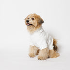PET HALF SLEEVE FRENCH TERRY PARKA WHITE