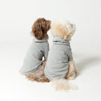 PET HALF SLEEVE FRENCH TERRY PARKA HEATHER GRAY