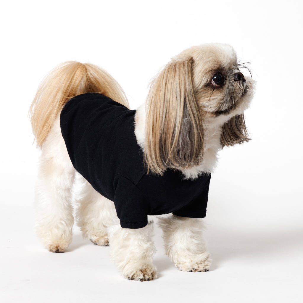 PET HALF SLEEVE T BLACK