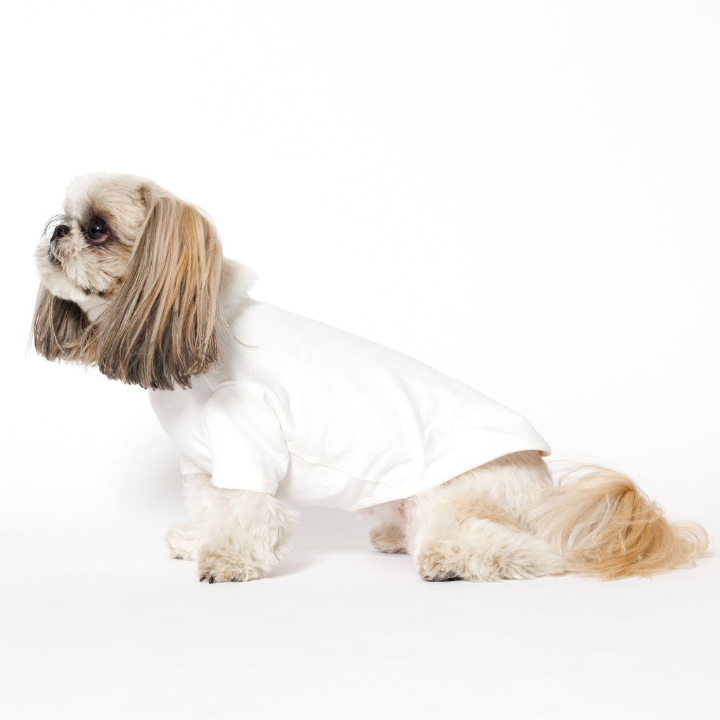 PET HALF SLEEVE T WHITE