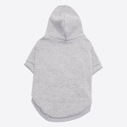 PET HALF SLEEVE FRENCH TERRY PARKA HEATHER GRAY