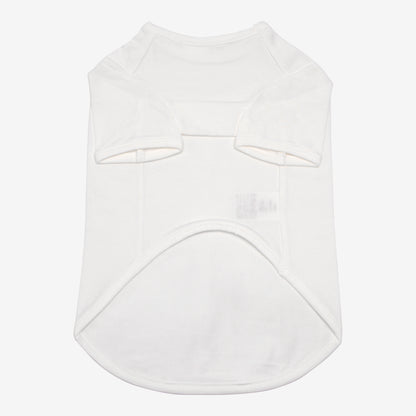 PET HALF SLEEVE T WHITE