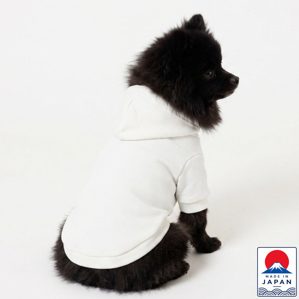【NEW】PET HALF SLEEVE FRENCH TERRY PARKA  WHITE