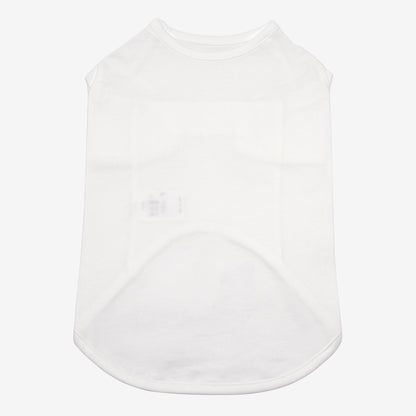 PET HALF SLEEVE T WHITE