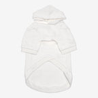 PET HALF SLEEVE FRENCH TERRY PARKA WHITE