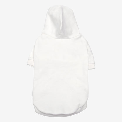 PET HALF SLEEVE FRENCH TERRY PARKA WHITE