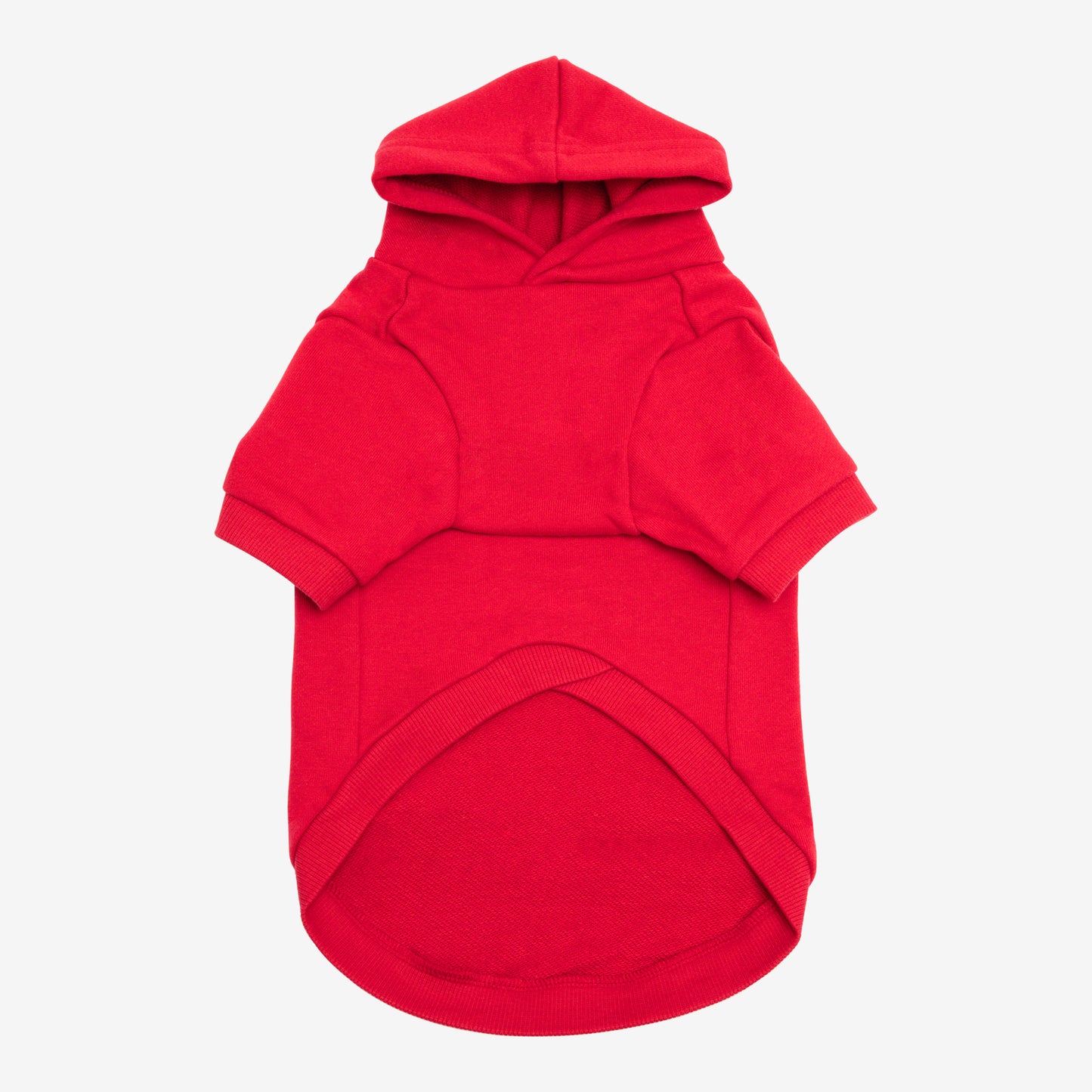 PET HALF SLEEVE FRENCH TERRY PARKA RED