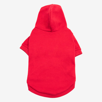 PET HALF SLEEVE FRENCH TERRY PARKA RED