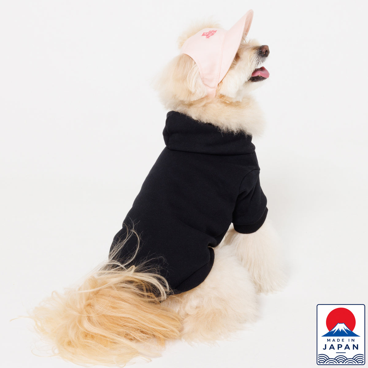【NEW】PET HALF SLEEVE FRENCH TERRY PARKA  BLACK