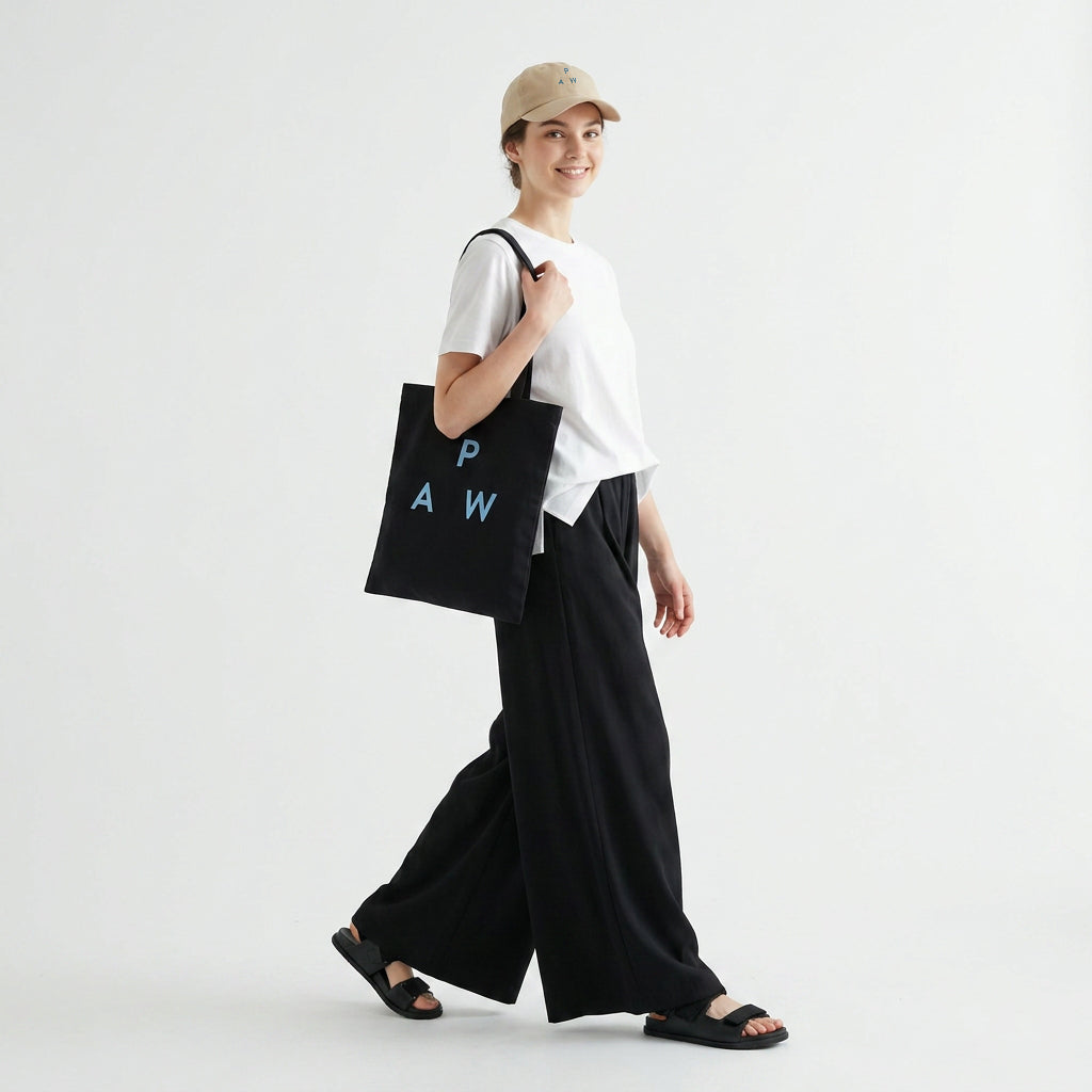 PAW TRIANGLE LOGO TOTE BAG