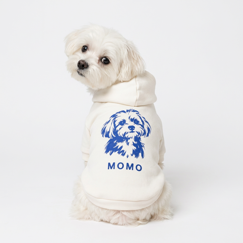 【ORIGINAL PRINT】 PET HALF SLEEVE FRENCH TERRY PARKA