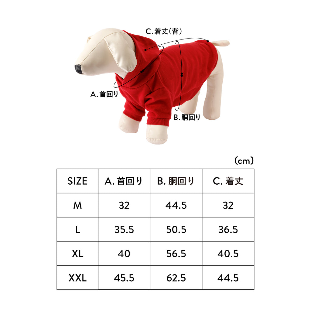 “PAW ORIGINALS第1弾” DMC PET HALF SLEEVE FRENCH TERRY PARKA