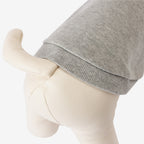 PET HALF SLEEVE FRENCH TERRY PARKA HEATHER GRAY