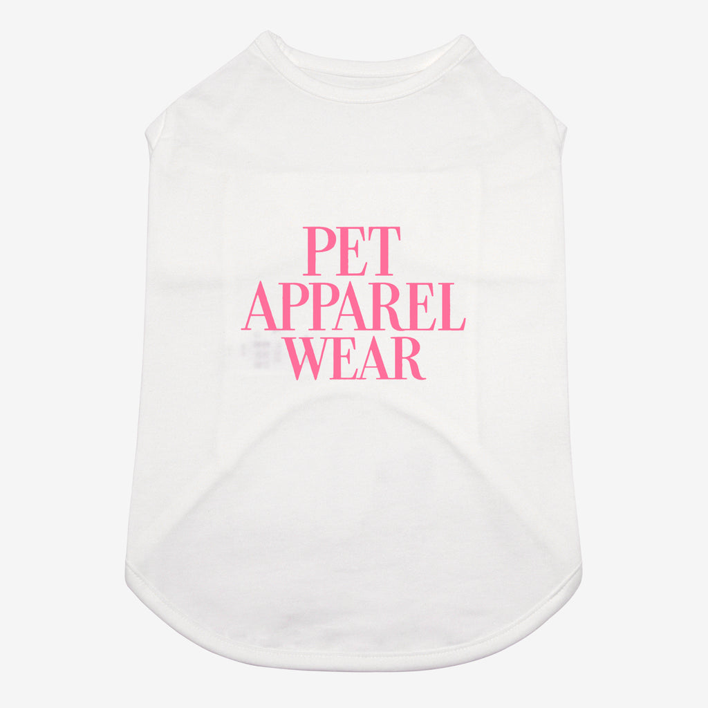 PET APPAREL WEAR LOGO A PRINT PET HALF SLEEVE T