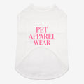 PET APPAREL WEAR LOGO A PRINT PET HALF SLEEVE T