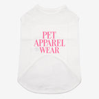 PET APPAREL WEAR LOGO A PRINT PET HALF SLEEVE T