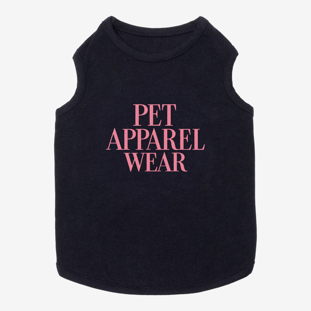 PET APPAREL WEAR LOGO A PET NO SLEEVE T